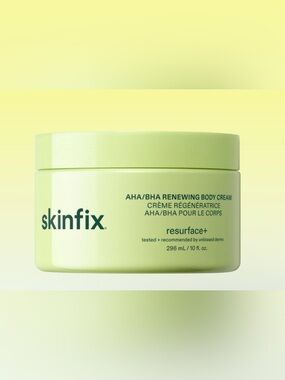 Skinfix AHA/BHA Renewing Body Cream - Light Green